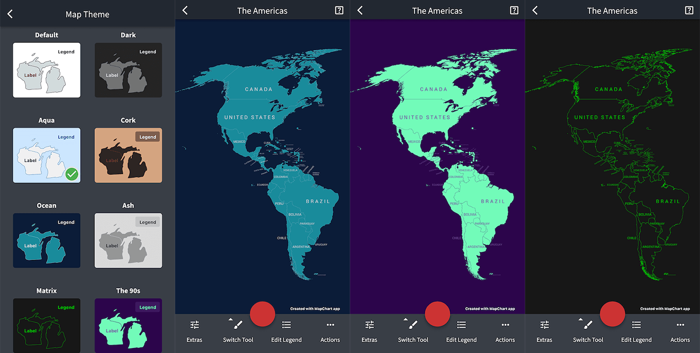 MapChart Mobile App - Create Custom Map