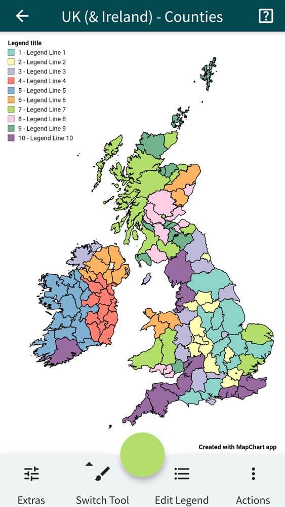 MapChart Mobile App - Create Custom Map